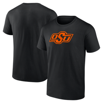 Men's Logo Athletic Black Oklahoma State Cowboys Primary Logo T-Shirt