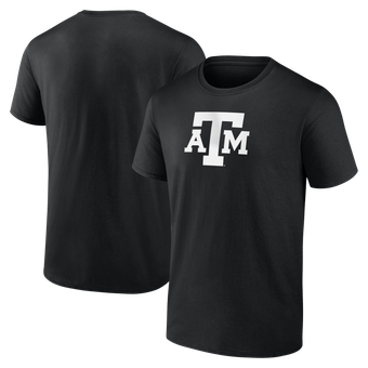 Men's Logo Athletic Black Texas A&M Aggies Primary Logo T-Shirt