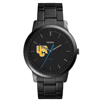 Men's Fossil  Black UC Riverside Highlanders Minimalist Slim Stainless Steel Watch