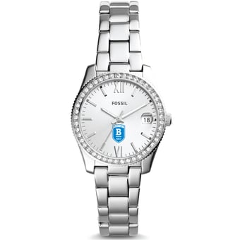Women's Fossil  Silver Bentley Falcons Scarlette Mini Three-Hand Date Watch