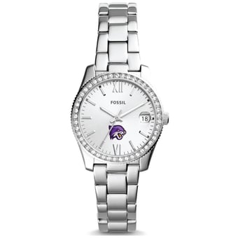 Women's Fossil  Silver Bethel Wildcats Scarlette Mini Three-Hand Date Watch