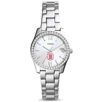 Women's Fossil  Silver Bradley Braves Scarlette Mini Three-Hand Date Watch