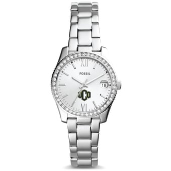 Women's Fossil  Silver Central Oklahoma Bronchos Scarlette Mini Three-Hand Date Watch