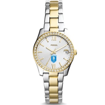 Women's Fossil  Silver/Gold Bentley Falcons Scarlette Mini Two-Tone Stainless Steel Watch