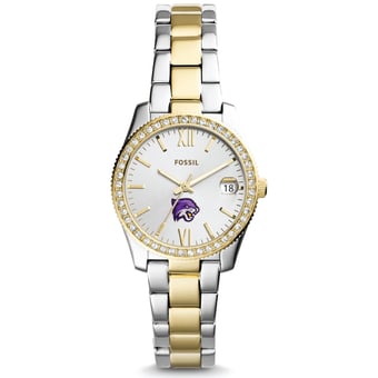 Women's Fossil  Silver/Gold Bethel Wildcats Scarlette Mini Two-Tone Stainless Steel Watch