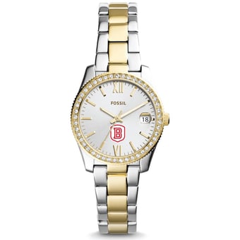 Women's Fossil  Silver/Gold Bradley Braves Scarlette Mini Two-Tone Stainless Steel Watch