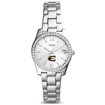 Women's Fossil  Silver Emporia State Hornets Scarlette Mini Three-Hand Date Watch