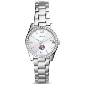 Women's Fossil  Silver Florida Southern Mocs Scarlette Mini Three-Hand Date Watch