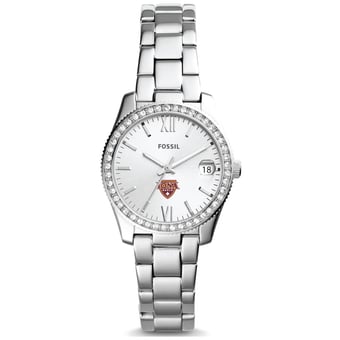 Women's Fossil  Silver Iona University Gaels Scarlette Mini Three-Hand Date Watch