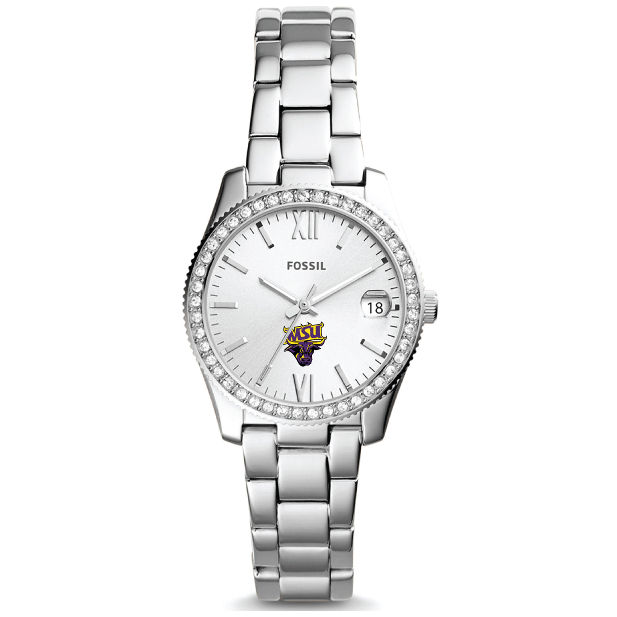 Women's Fossil  Silver Minnesota State Mavericks Scarlette Mini Three-Hand Date Watch