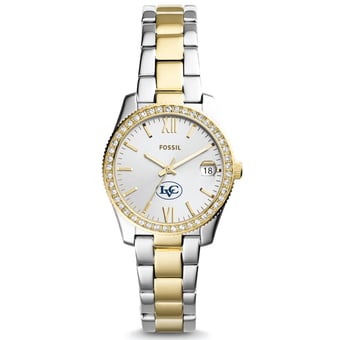 Women's Fossil  Silver/Gold Lebanon Valley College Scarlette Mini Two-Tone Stainless Steel Watch