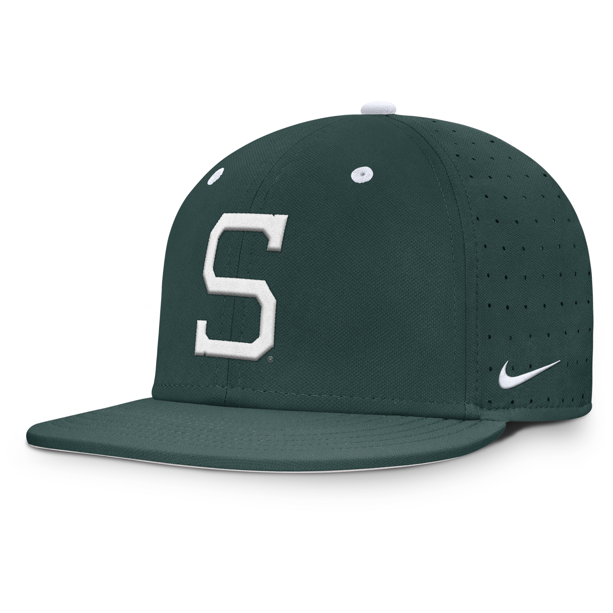 Men's Nike Green Michigan State Spartans Dugout True Dri-FIT Fitted Hat