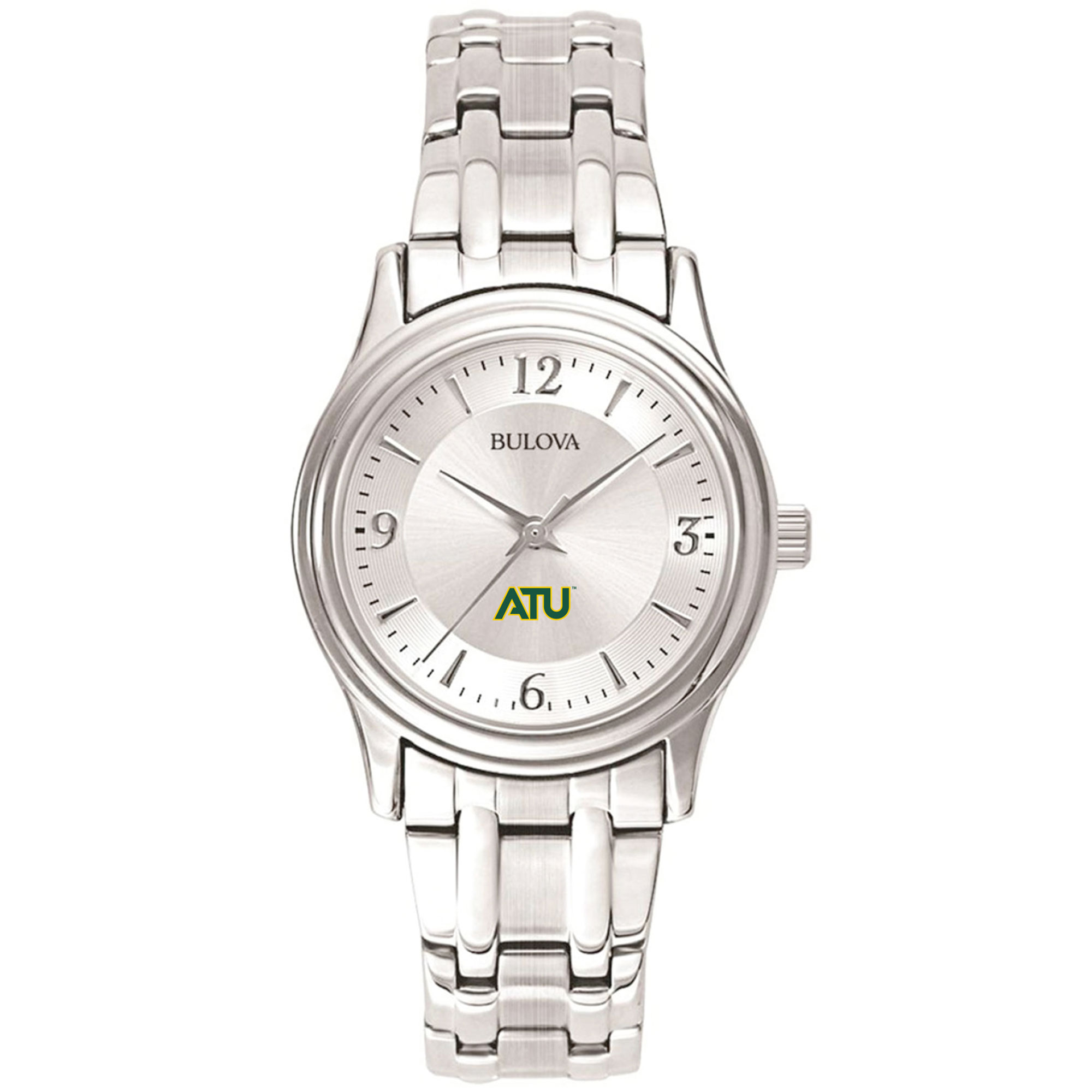 Women's Bulova  Silver Arkansas Tech Wonder Boys Silver-Tone Dial Stainless Steel Quartz Watch