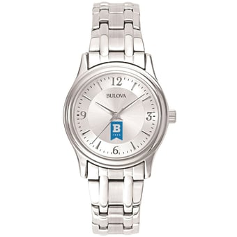 Women's Bulova  Silver University of Baltimore Silver-Tone Dial Stainless Steel Quartz Watch