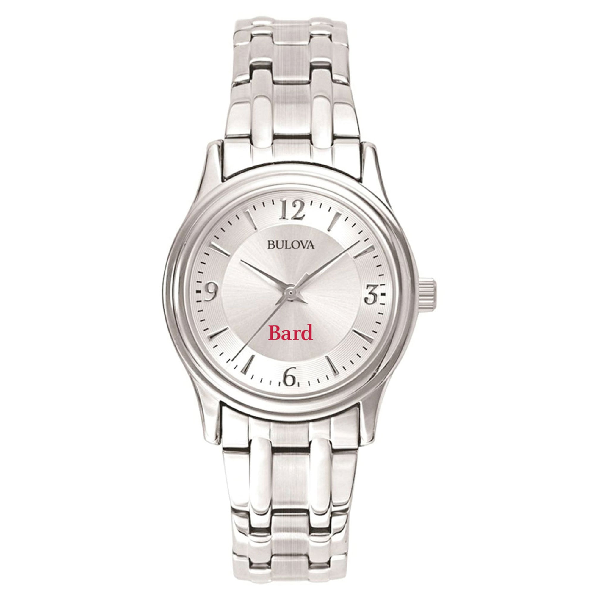 Women's Bulova  Silver Bard College Raptors Silver-Tone Dial Stainless Steel Quartz Watch