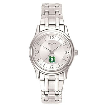 Women's Bulova  Silver Belhaven Blazers Silver-Tone Dial Stainless Steel Quartz Watch