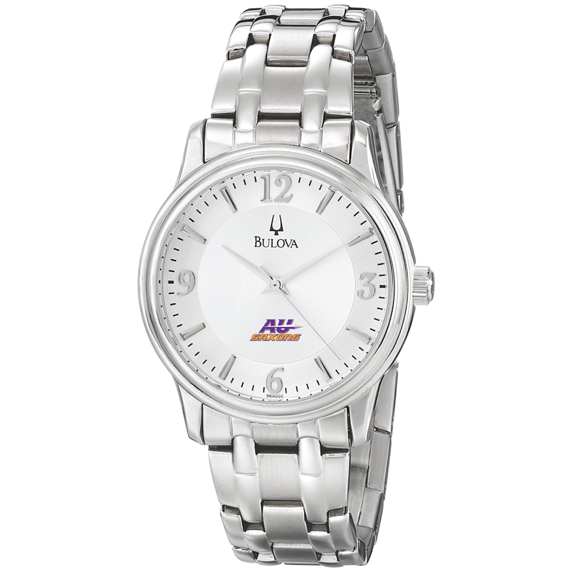 Men's Bulova  Silver Alfred University Saxons Stainless Steel Quartz Watch