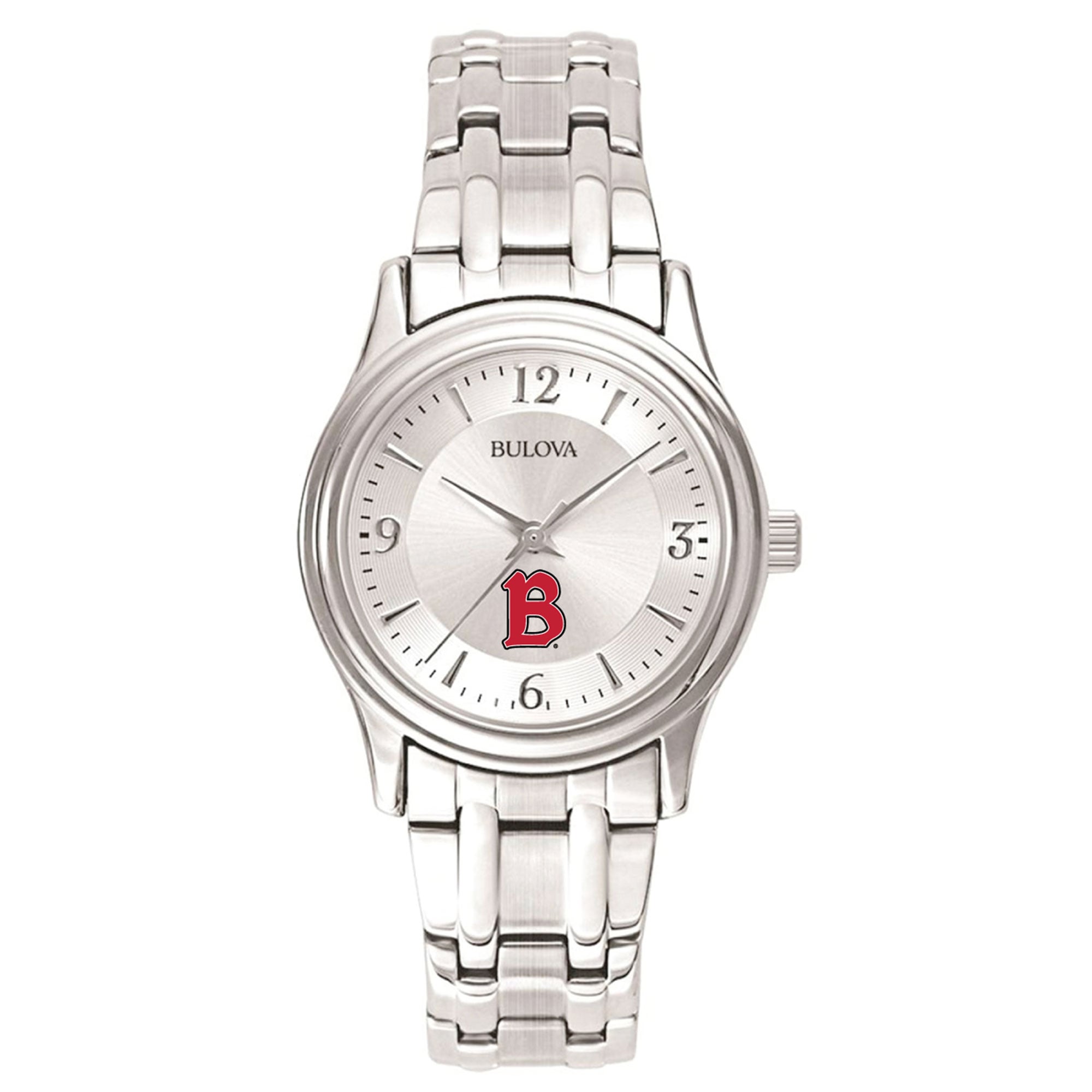 Women's Bulova  Silver Benedictine Eagles Silver-Tone Dial Stainless Steel Quartz Watch
