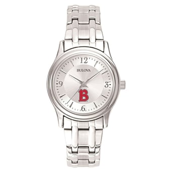 Women's Bulova  Silver Benedictine Eagles Silver-Tone Dial Stainless Steel Quartz Watch