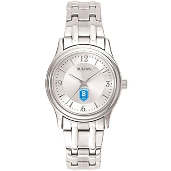 Women's Bulova  Silver Bentley Falcons Silver-Tone Dial Stainless Steel Quartz Watch