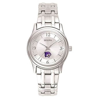 Women's Bulova  Silver Bethel Wildcats Silver-Tone Dial Stainless Steel Quartz Watch