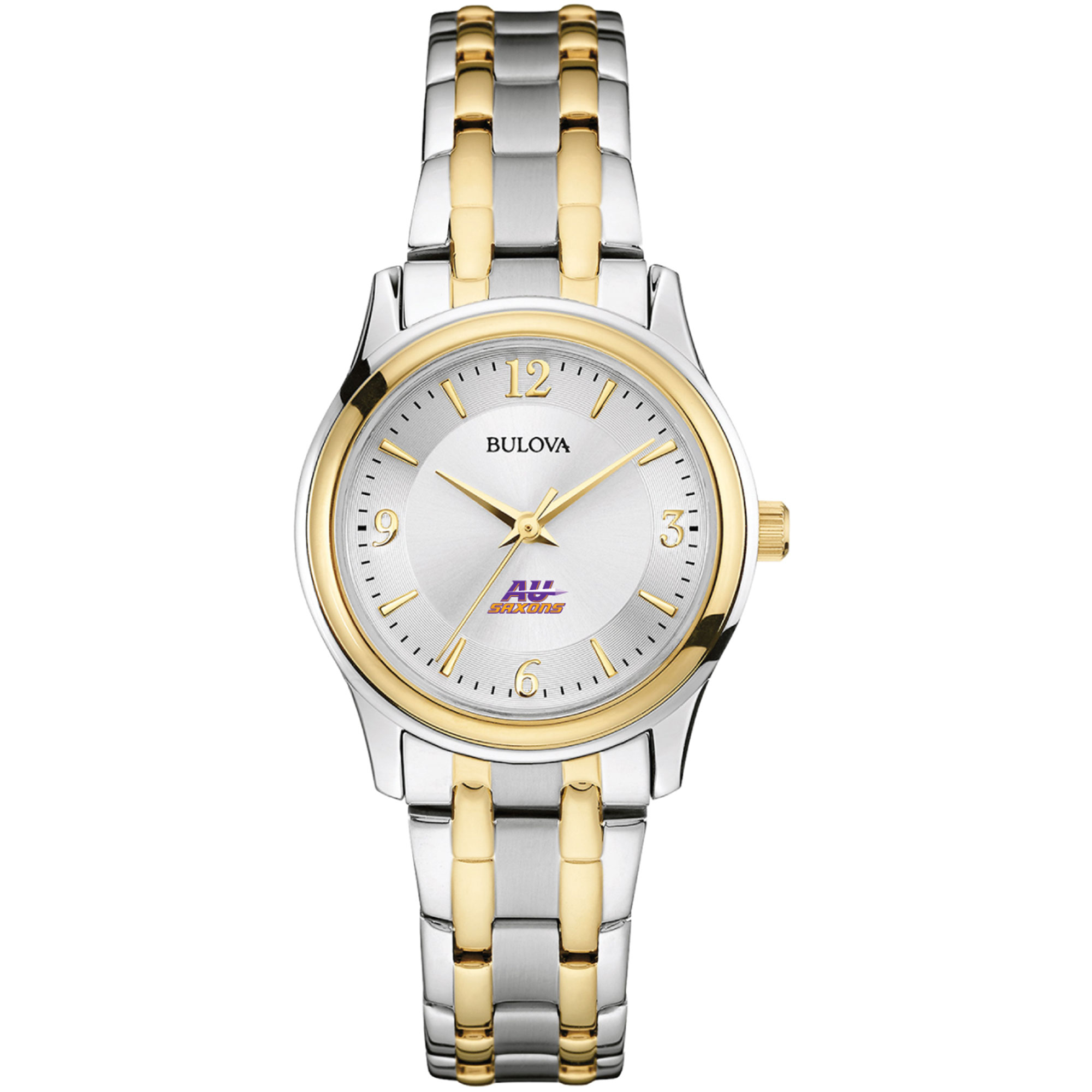 Women's Bulova  Silver/Gold Alfred University Saxons Two-Tone Stainless Steel Watch