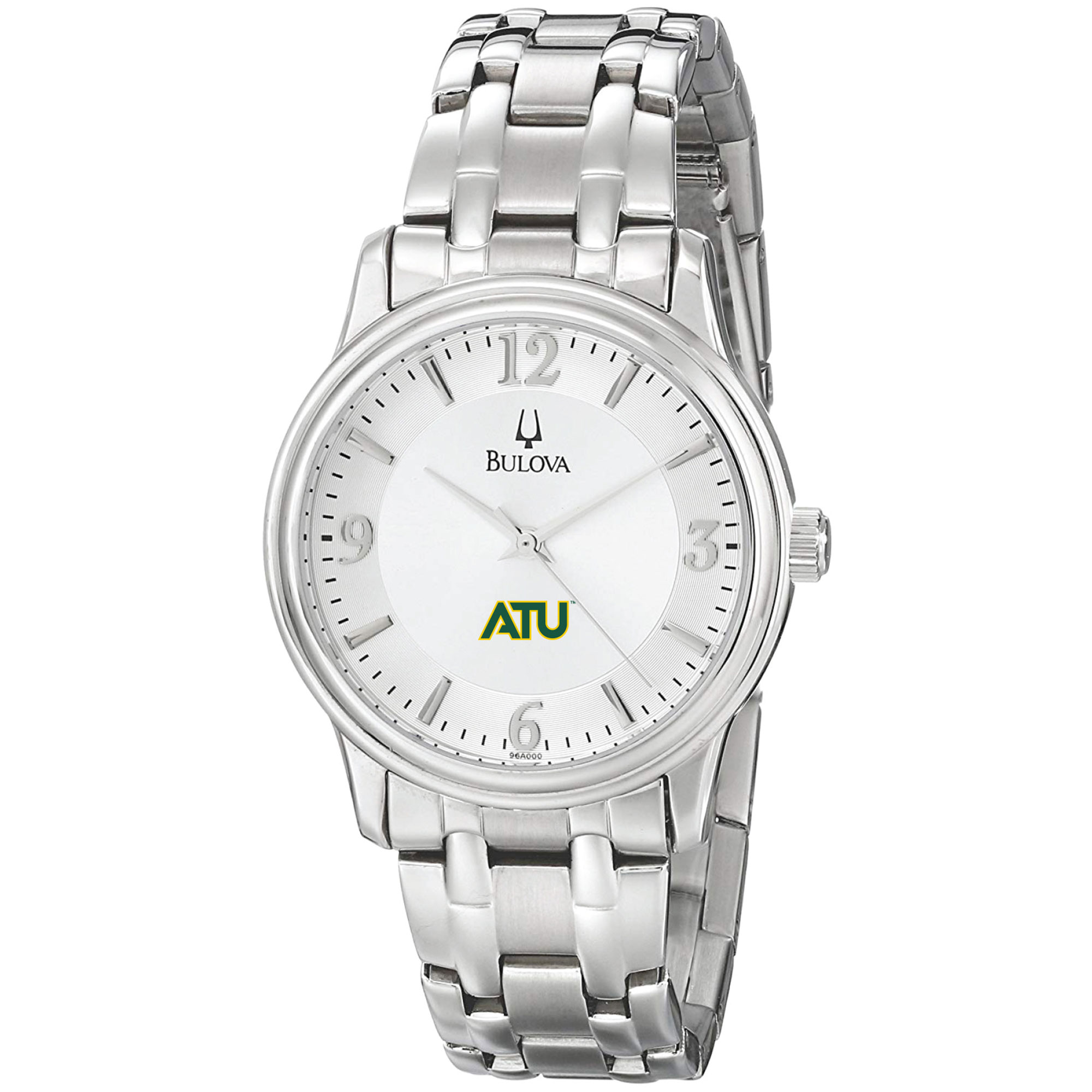 Men's Bulova  Silver Arkansas Tech Wonder Boys Stainless Steel Quartz Watch