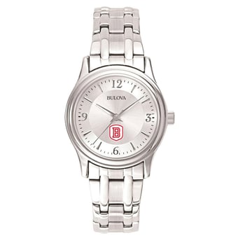 Women's Bulova  Silver Bradley Braves Silver-Tone Dial Stainless Steel Quartz Watch