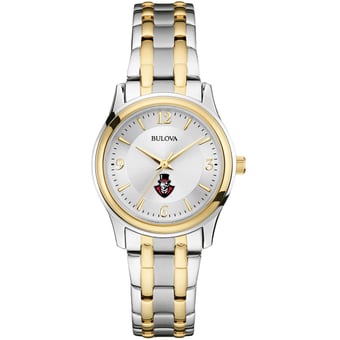 Women's Bulova  Silver/Gold Austin Peay State Governors Two-Tone Stainless Steel Watch
