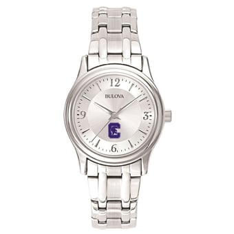 Women's Bulova  Silver Capital University Comets Silver-Tone Dial Stainless Steel Quartz Watch