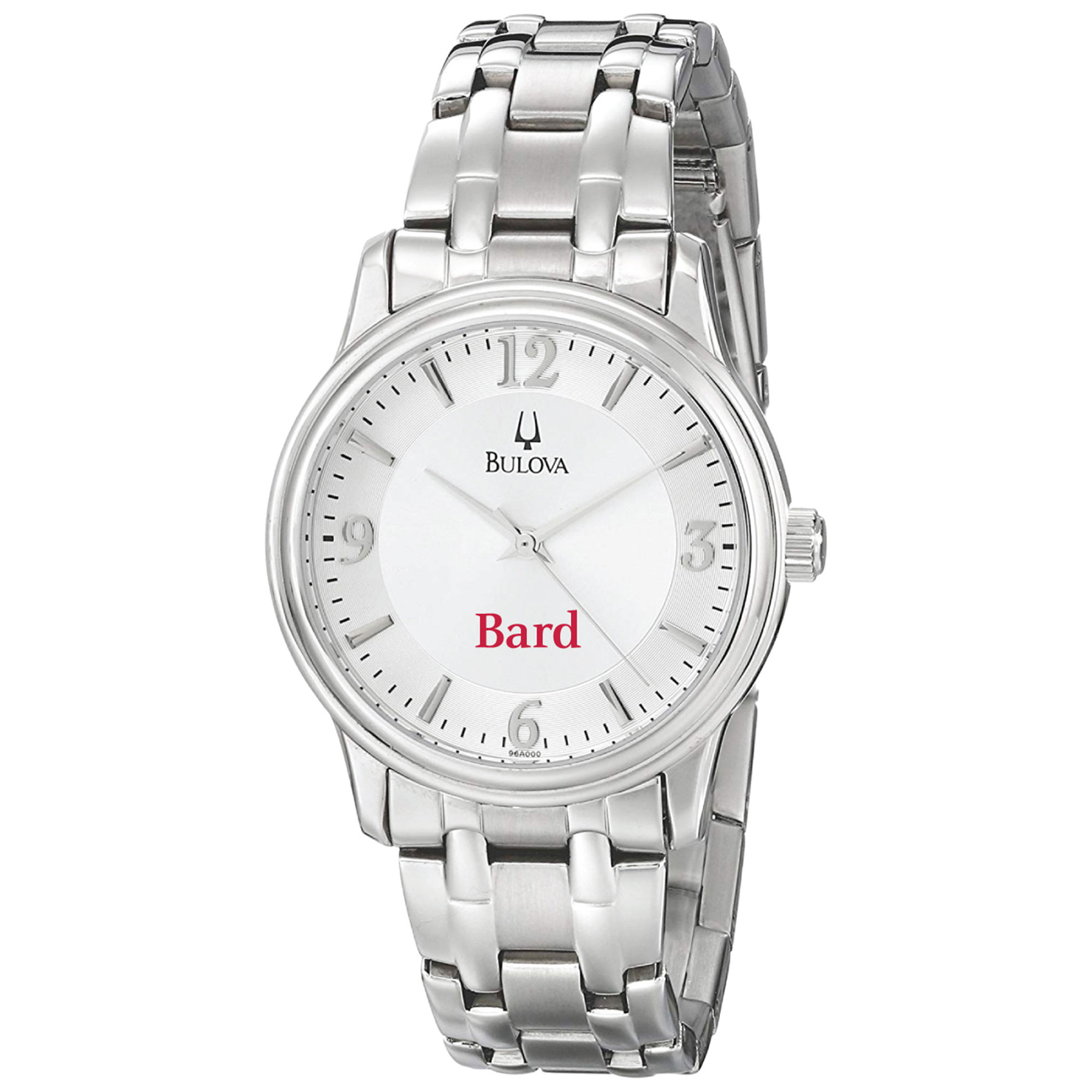 Men's Bulova  Silver Bard College Raptors Stainless Steel Quartz Watch