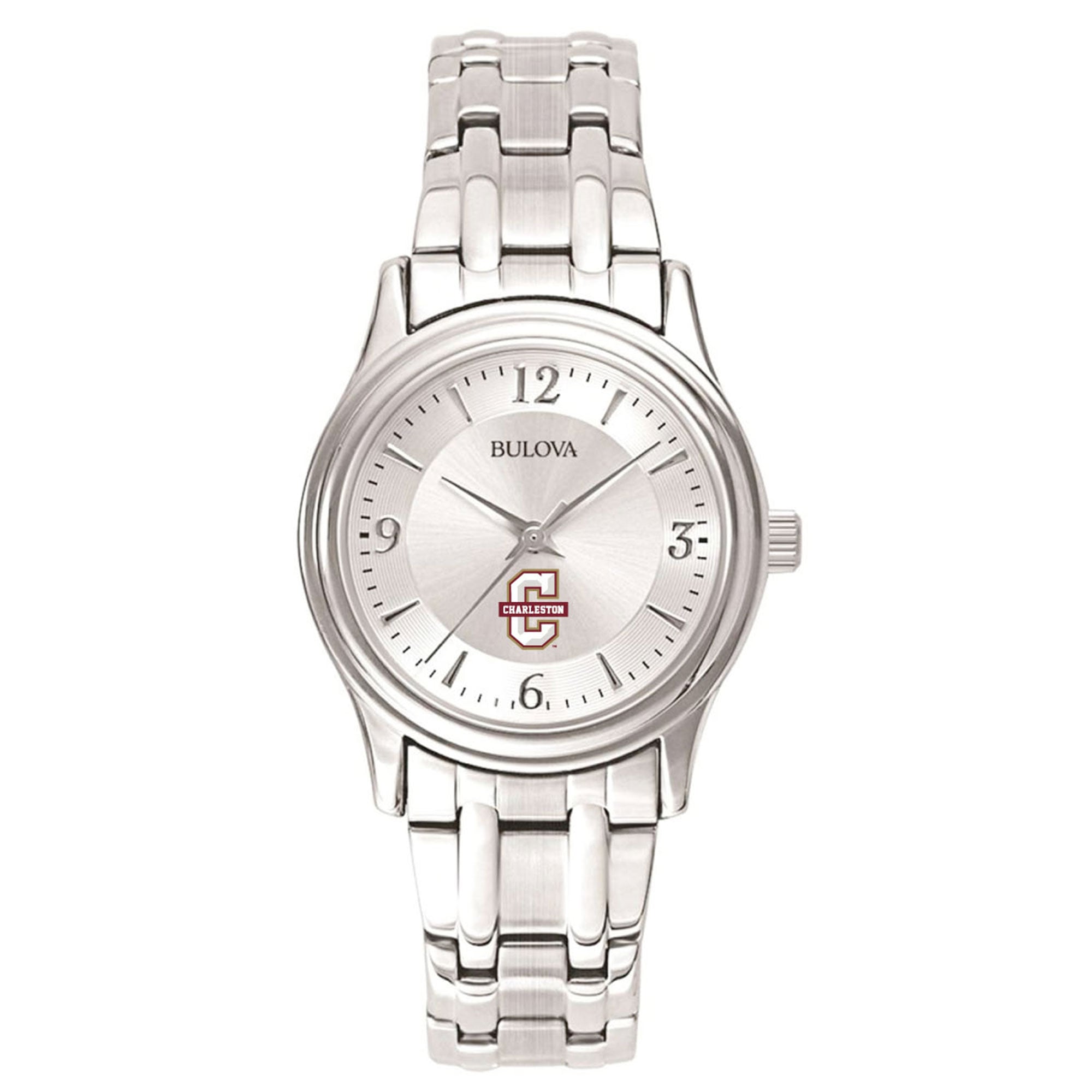 Women's Bulova  Silver Charleston Cougars Silver-Tone Dial Stainless Steel Quartz Watch
