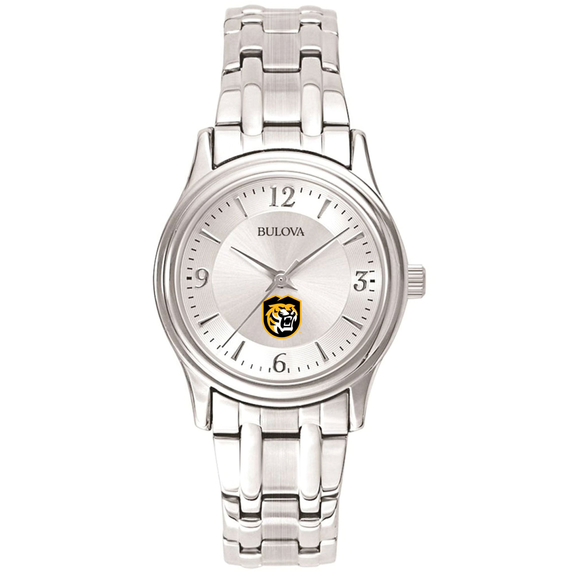 Women's Bulova  Silver Colorado College Tigers Silver-Tone Dial Stainless Steel Quartz Watch