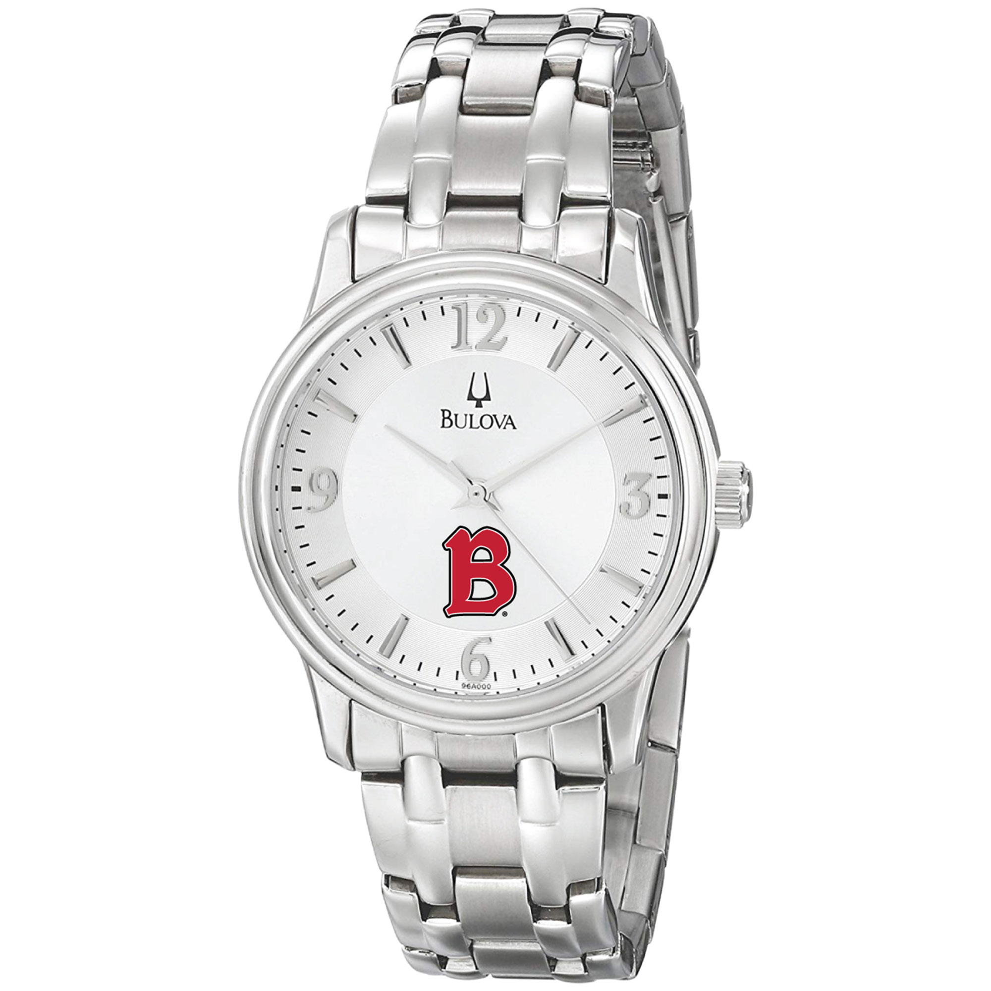 Men's Bulova  Silver Benedictine Eagles Stainless Steel Quartz Watch