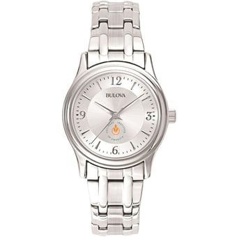 Women's Bulova  Silver Culinary Institute of America Steels Silver-Tone Dial Stainless Steel Quartz Watch