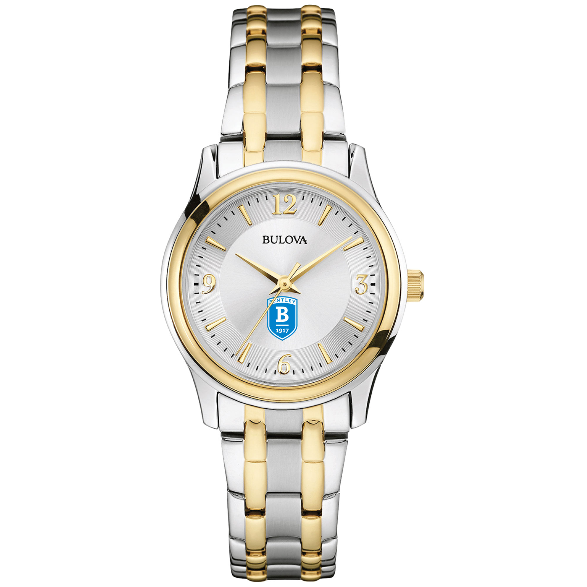 Women's Bulova  Silver/Gold Bentley Falcons Two-Tone Stainless Steel Watch