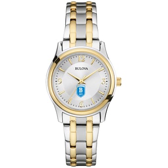 Women's Bulova  Silver/Gold Bentley Falcons Two-Tone Stainless Steel Watch