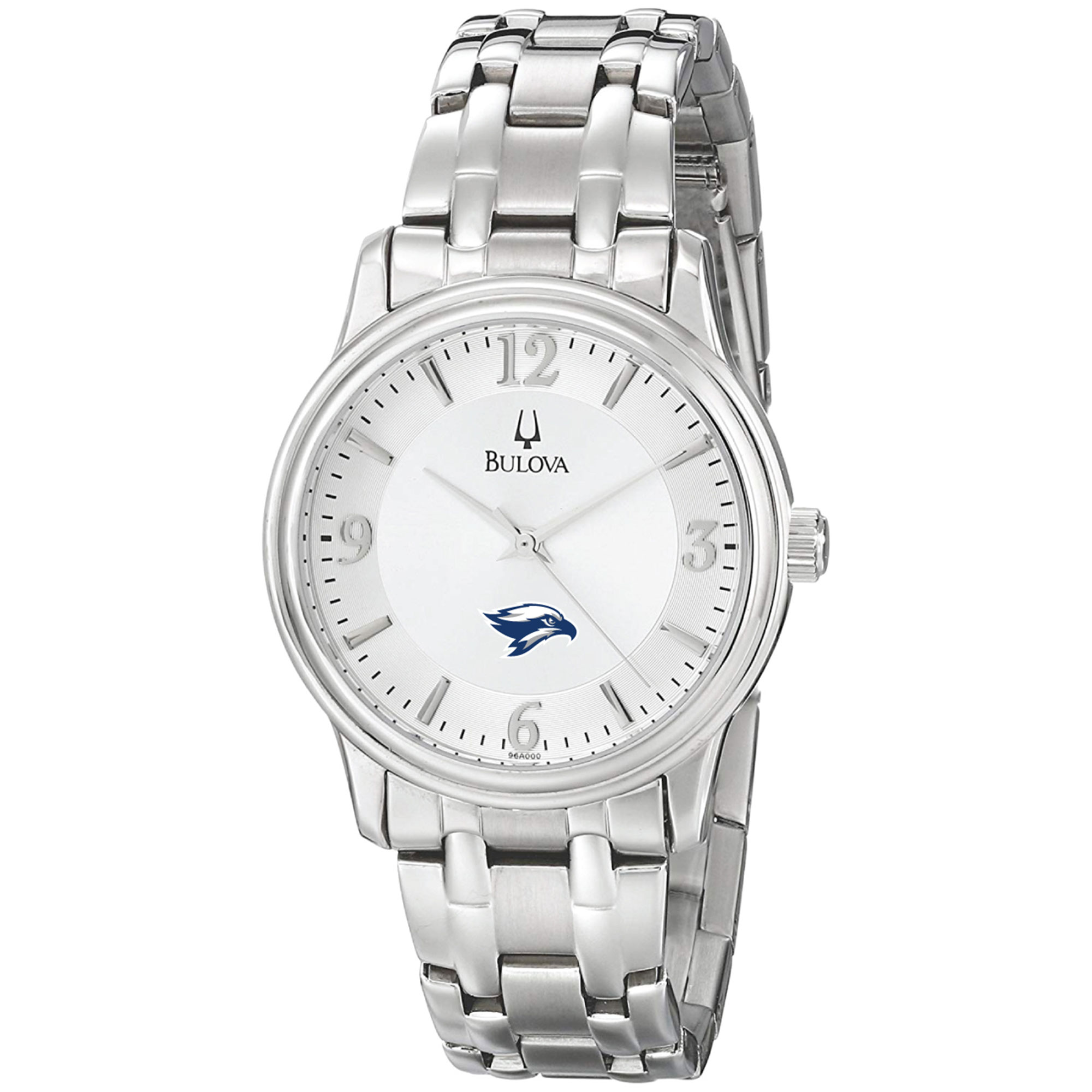 Men's Bulova Silver Broward Seahawks Stainless Steel Quartz Watch