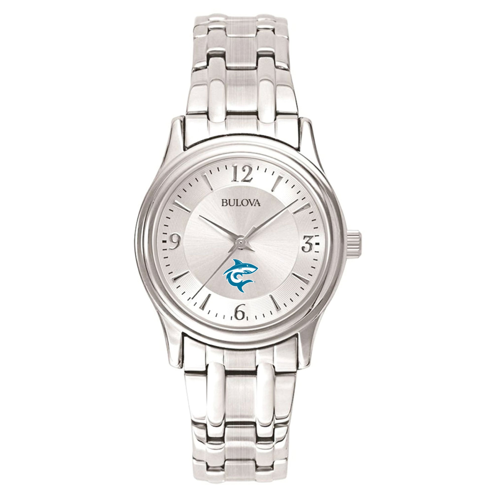 Women's Bulova  Silver Hawaii Pacific Sharks Silver-Tone Dial Stainless Steel Quartz Watch