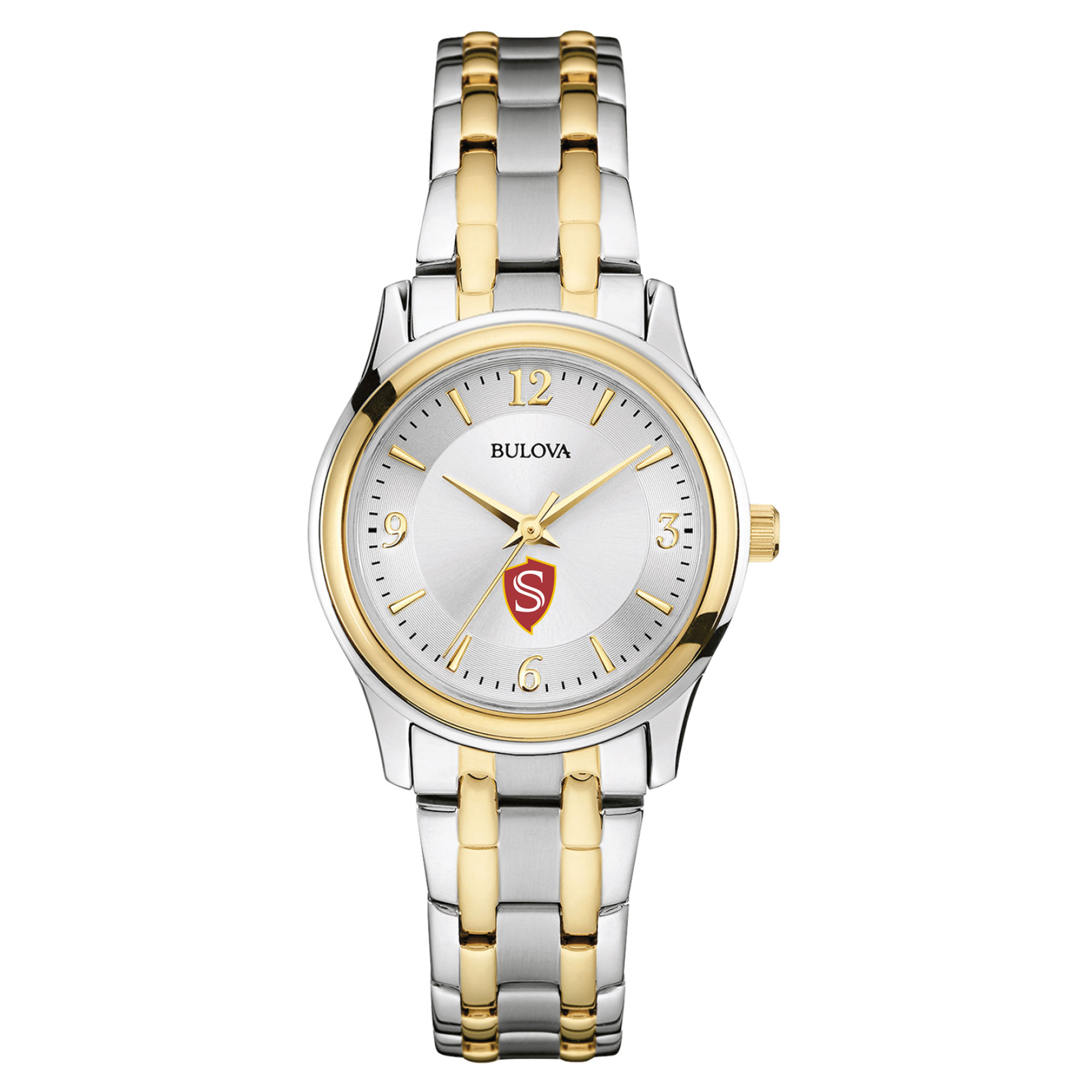 Women's Bulova  Silver/Gold Cal State Stanislaus Warriors Two-Tone Stainless Steel Watch