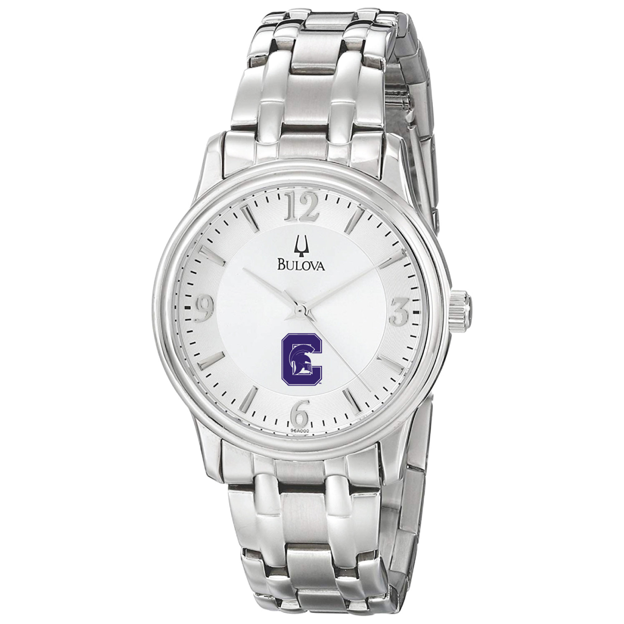 Men's Bulova  Silver Capital University Comets Stainless Steel Quartz Watch