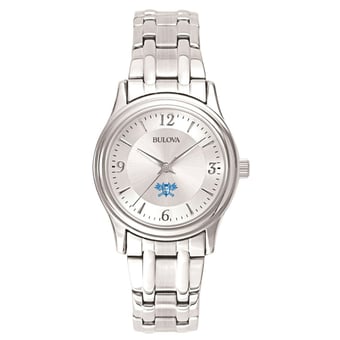 Women's Bulova  Silver Lawrence Technological University Blue Devils Silver-Tone Dial Stainless Steel Quartz Watch