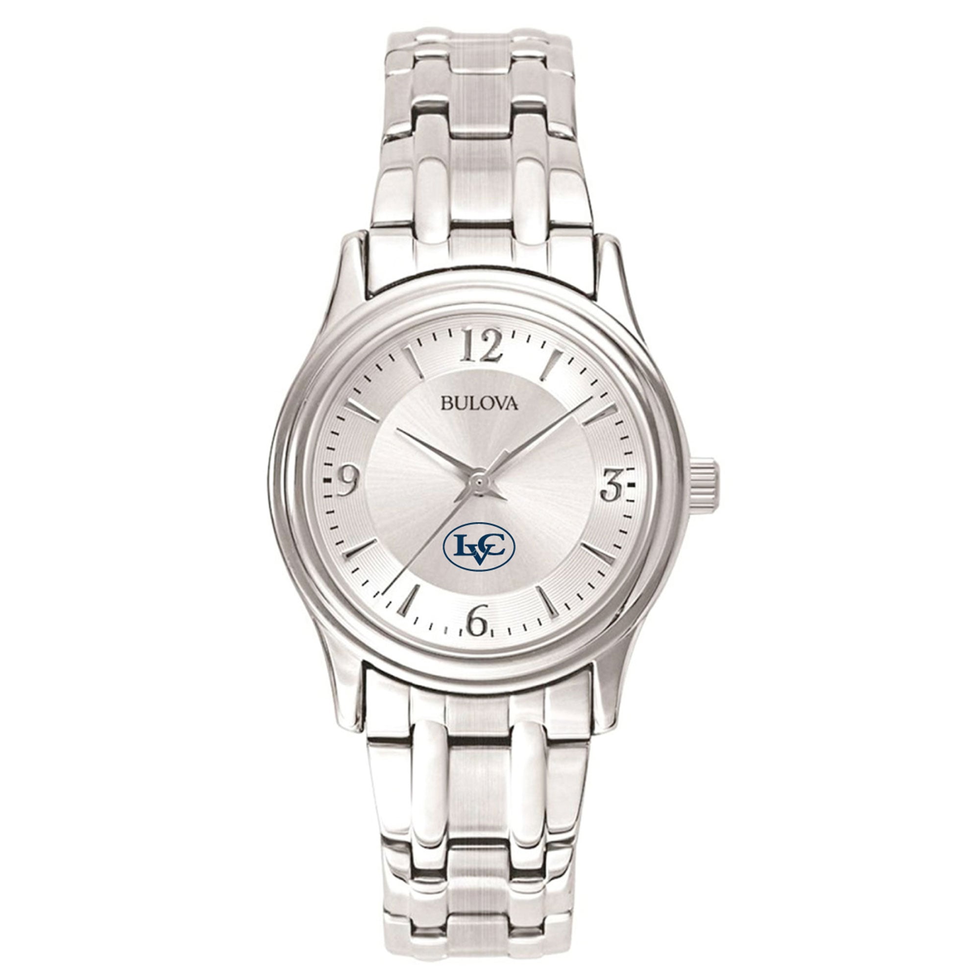 Women's Bulova  Silver Lebanon Valley College Silver-Tone Dial Stainless Steel Quartz Watch
