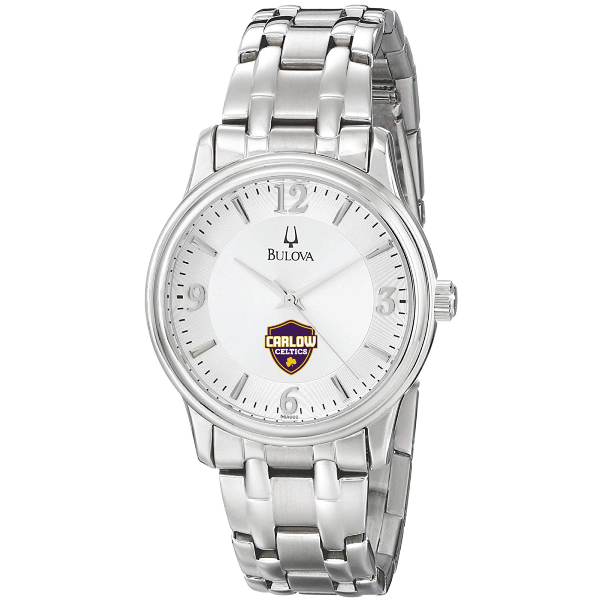 Men's Bulova  Silver Carlow University Celtics Stainless Steel Quartz Watch