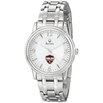 Men's Bulova  Silver Carlow University Celtics Stainless Steel Quartz Watch