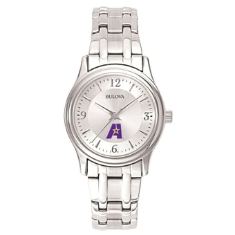 Women's Bulova  Silver LSUA Generals Silver-Tone Dial Stainless Steel Quartz Watch