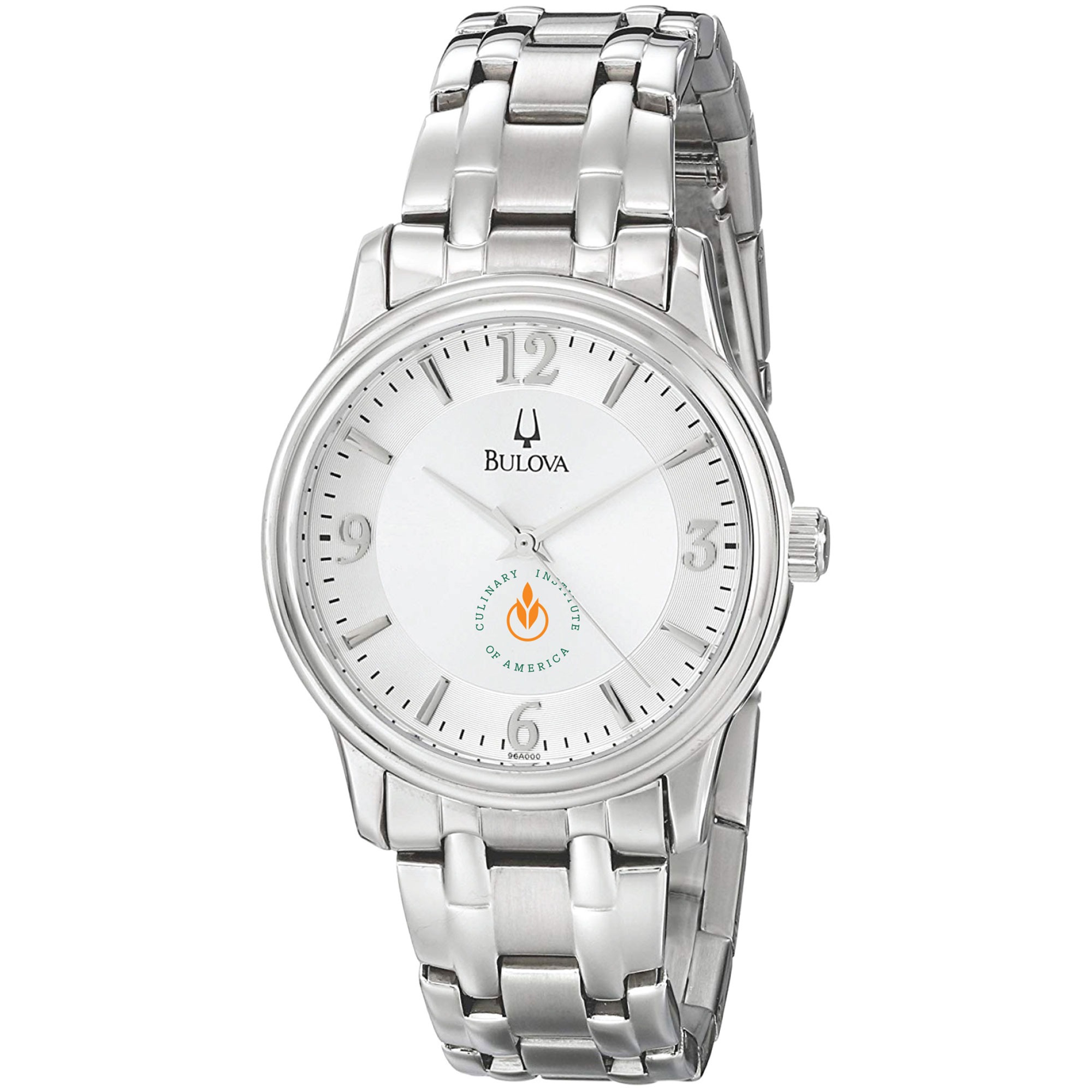 Men's Bulova  Silver Culinary Institute of America Steels Stainless Steel Quartz Watch