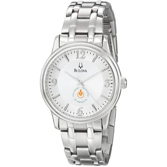 Men's Bulova  Silver Culinary Institute of America Steels Stainless Steel Quartz Watch