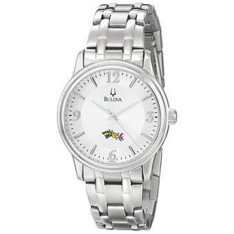 Men's Bulova  Silver Drexel Dragons Stainless Steel Quartz Watch
