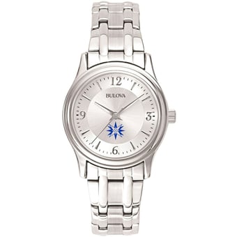 Women's Bulova  Silver Moravian Greyhounds Silver-Tone Dial Stainless Steel Quartz Watch